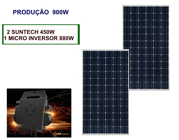 KIT FOTOVOLTAICO 900W