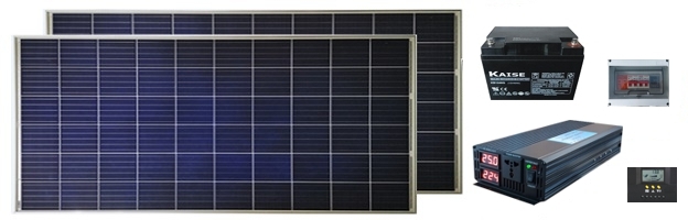 kit fotovoltaico casa isolada