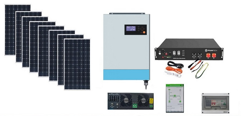 KIT FOTOVOLTAICO COM BATERIAS
