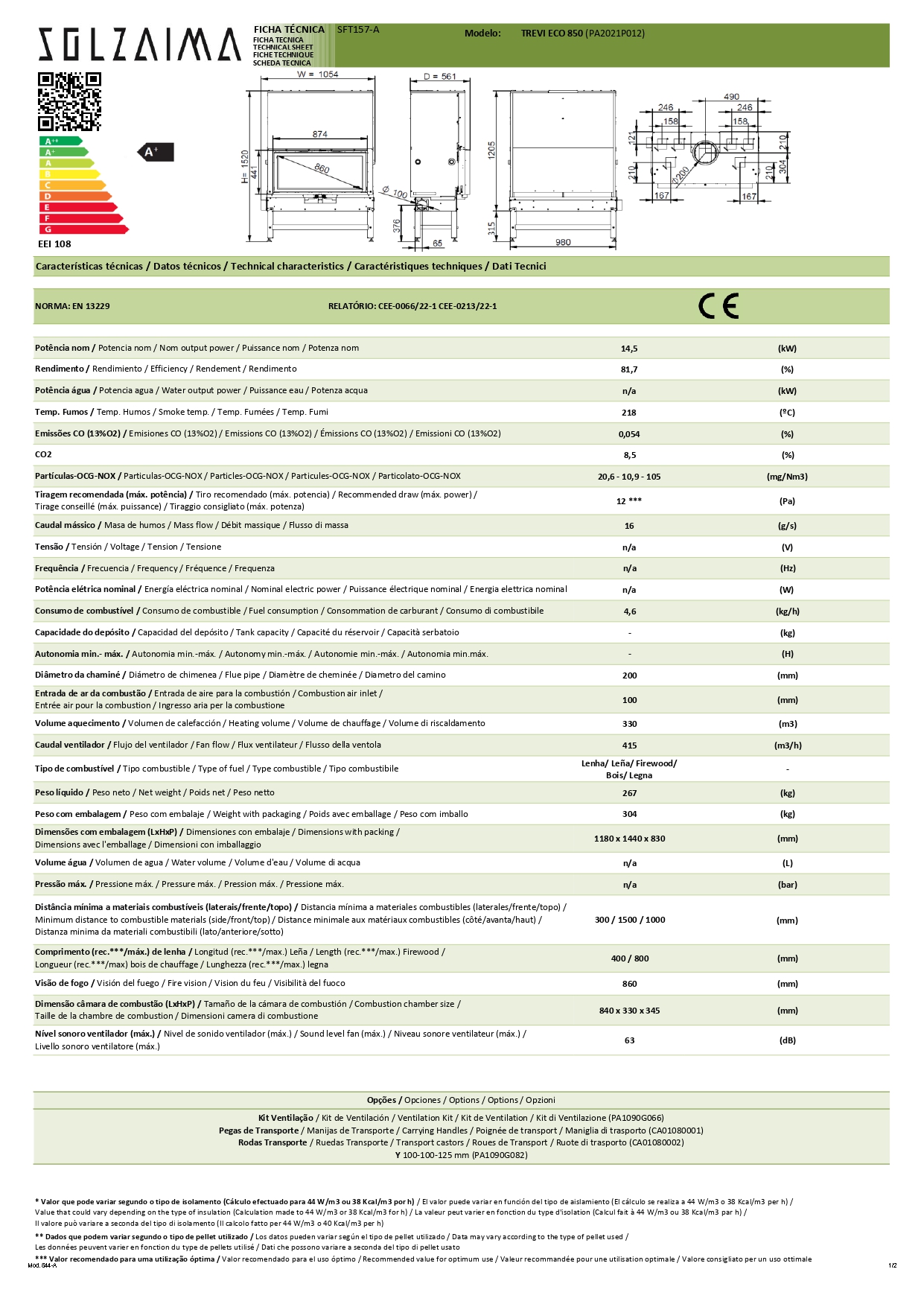 Recuperador solzaima trevi